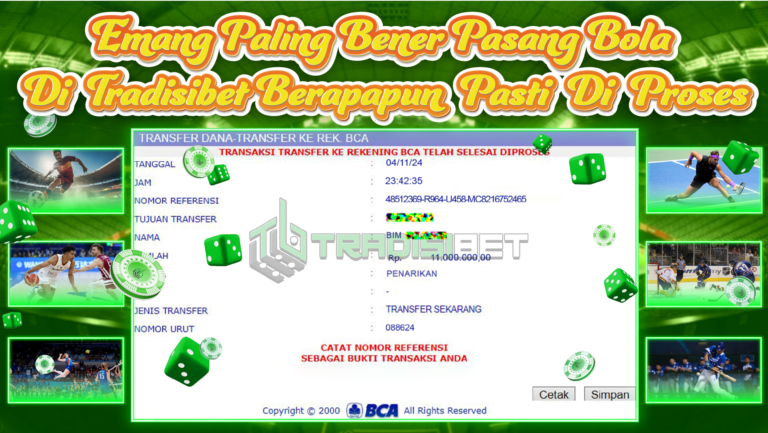 Bukti JP SPORTBOOK TRADISIBET 04 November 2024 Rp 11.000.000,- LUNAS