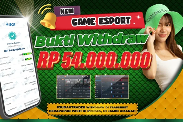 Bukti JP E-SPORT TRADISIBET 18 JULI 2025 Rp 54.000.000,- LUNAS