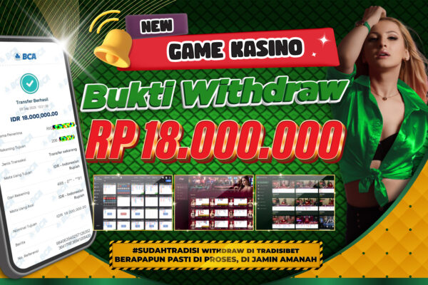 Bukti JP LIVE CASINO TRADISIBET 03 SEPTEMBER 2025 Rp 18.000.000,- LUNAS